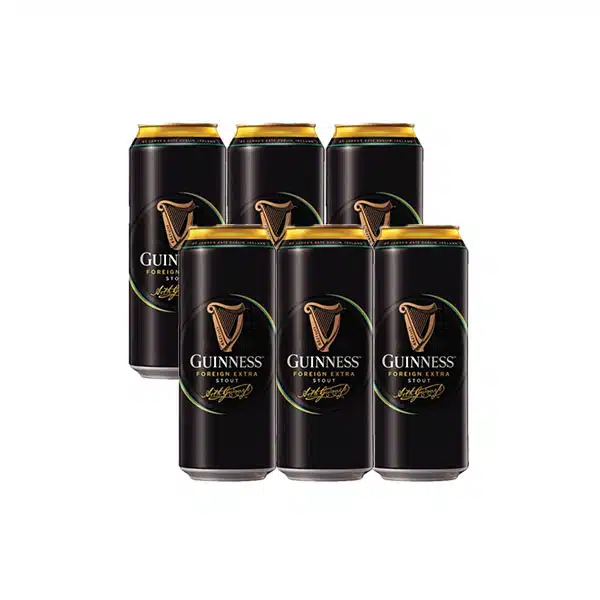 Guinness Foreign Extra Stout – full-bodied Irish stout with roasted coffee, cocoa, and caramel notes; bold, smooth, and globally iconic, at The Wine Box.