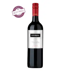 Undurraga Classic Carmenère 2023 – smooth Chilean red wine with ripe fruit and soft tannins, available at The Wine Box.
