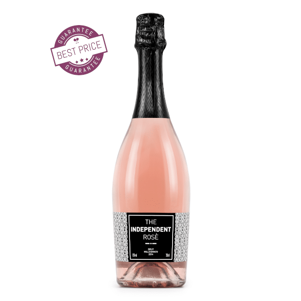 The Independent Rosé Brut sparkling wine bottle