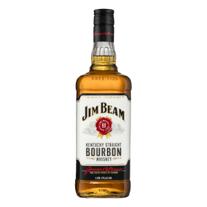 Jim Beam White Label Kentucky Straight Bourbon Whiskey bottle – The Wine Box premium bourbon selection.