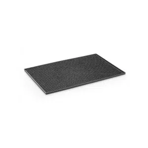 Bar Mat Black Rubber 45x30cm