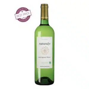 Naturalys Sauvignon Blanc 2024 is an organic French Sauvignon Blanc with citrus, peach, and mineral notes; crisp, fresh, and sustainably made, at The Wine Box.