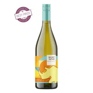 Secret Safari Honey White Semi-Sweet 2025 – Bruce Jack South African semi-sweet white with honey, pineapple and granadilla notes; sweet, fruity, refreshing, at The Wine Box.