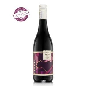Secret Safari dry Shiraz available at the wine box