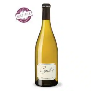 Cigalus Blanc 2023 – organic biodynamic Languedoc white blend with rich texture and citrus character, available at The Wine Box.