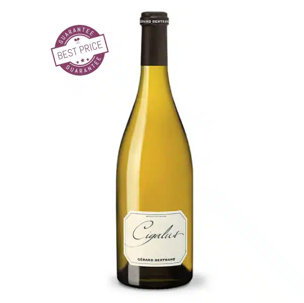 Cigalus Blanc 2023 – organic biodynamic Languedoc white blend with rich texture and citrus character, available at The Wine Box.