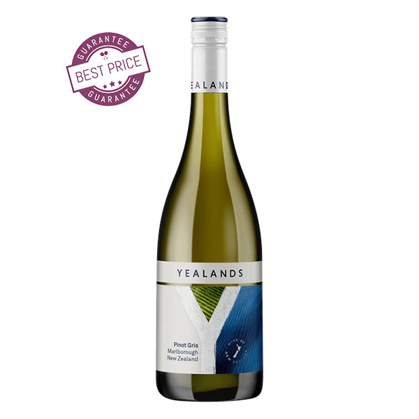 Yealands Pinot Gris 2024 – New Zealand coastal white wine with pear, quince and citrus notes; textural, elegant and sustainably crafted.