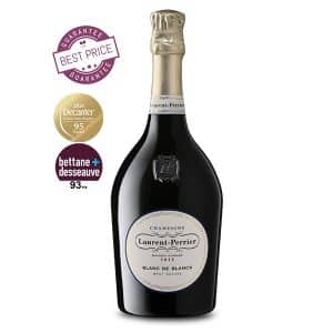 Laurent-Perrier Blanc de Blancs Brut Nature Champagne – pure Chardonnay zero-dosage cuvée in elegant bottle, available at The Wine Box.