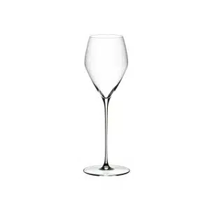 Riedel Veloce Champagne Wine Glass – luxury crystal tulip glass set for sparkling wines, available at The Wine Box.