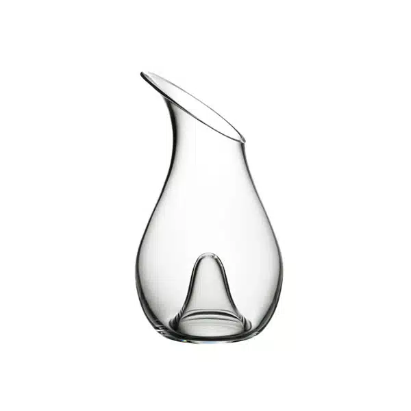 Riedel O Series Decanter – sleek hand-blown crystal wine decanter, perfect for everyday use, available at The Wine Box.