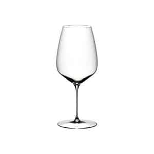 Riedel Veloce Cabernet / Merlot glass set – precision-crafted crystal stemware for bold red wines, available at The Wine Box.