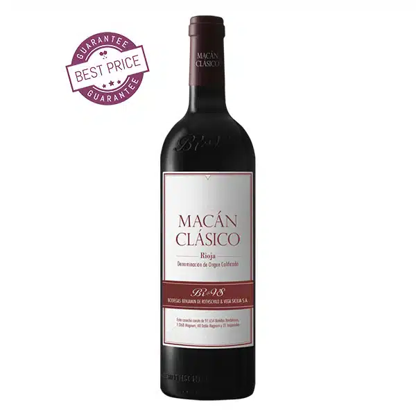 Tempos Vega Sicilia Macán Clásico Bordelesa 2020 – modern Rioja red wine with elegance, vibrant fruit, and fine craftsmanship.