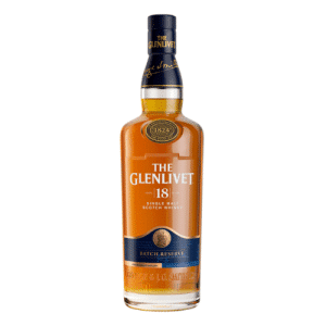 The Glenlivet 18 Year Old Single Malt Scotch Whisky bottle – premium Speyside whisky available at The Wine Box.