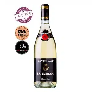 La Scolca Gavi DOCG Etichetta Nera 2023 – premium Piedmont white wine with mineral complexity and nutty finish, available at The Wine Box.