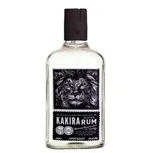 Kakira Silver Rum – smooth Ugandan white rum distilled from molasses with vanilla and sugarcane notes; crisp, clean, and versatile, at The Wine Box.